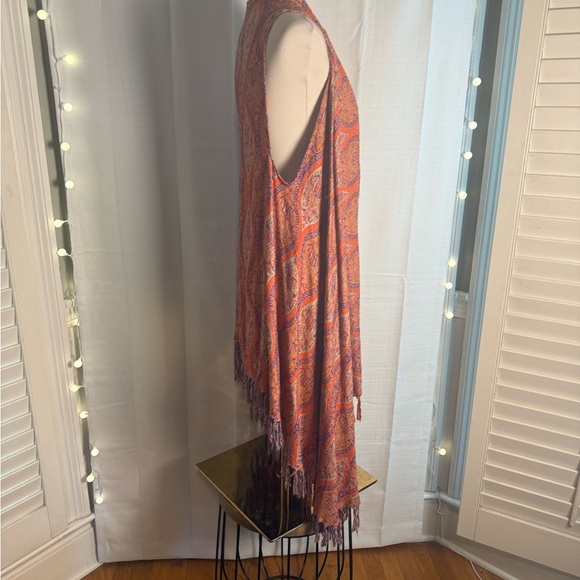 Soft Surroundings Vibrant Paisley Scarf Cardigan - Picture 3 of 8